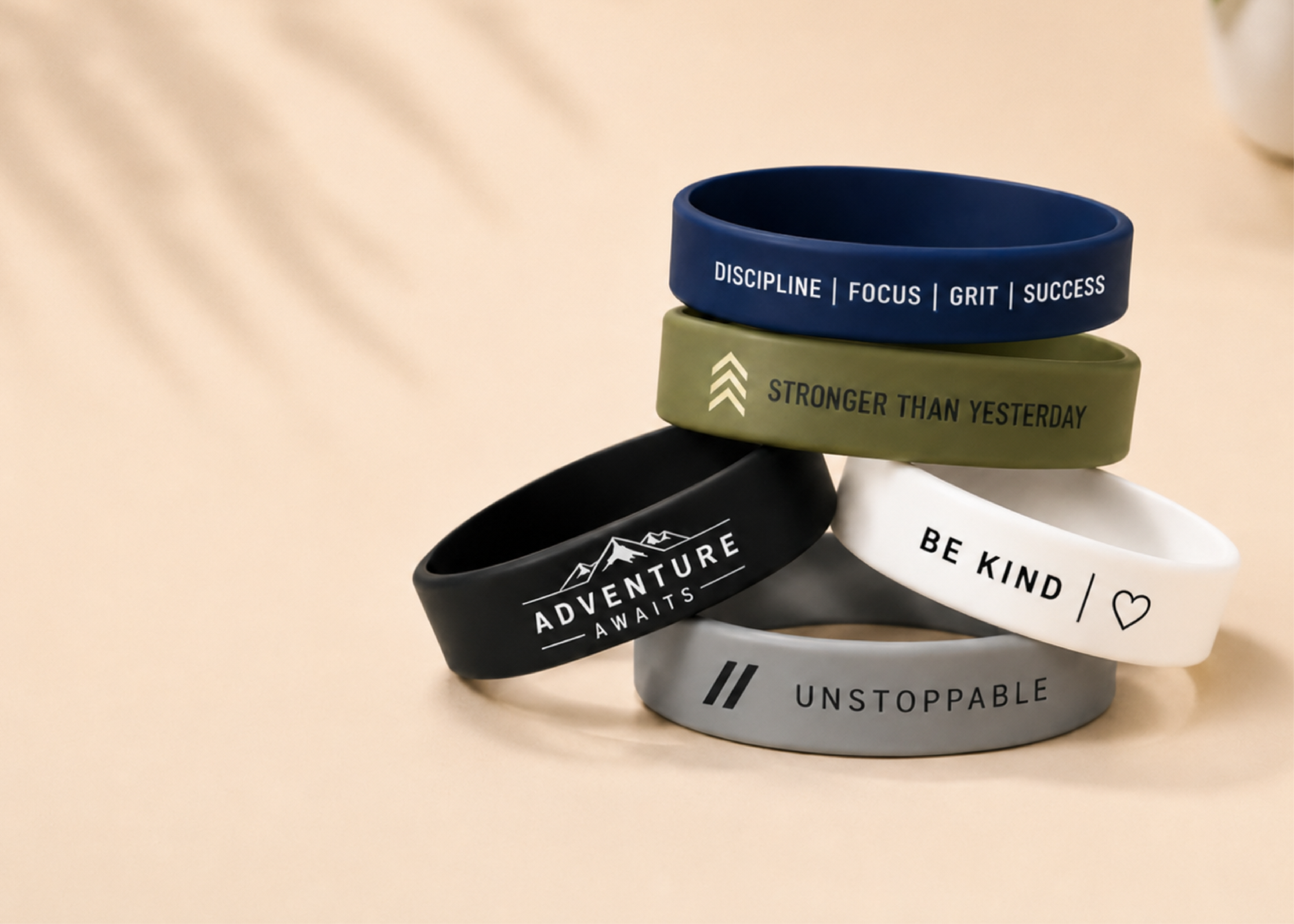 Custom silicone wristbands
